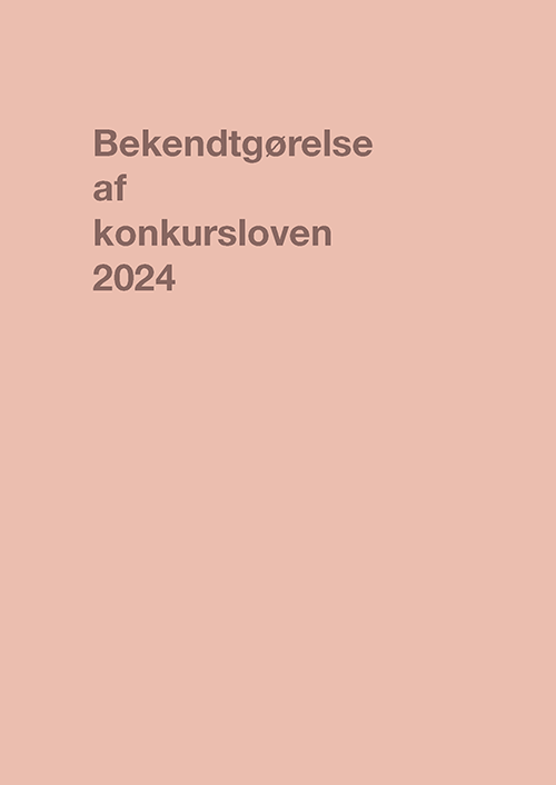 Forhåndsvisning af produktet Bekendtgørelse af konkursloven 2024